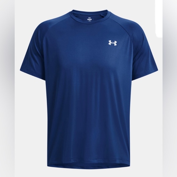 Under Armour Men’s Tech Reflective Tee Blue Mirage T-Shirt - Picture 5 of 14